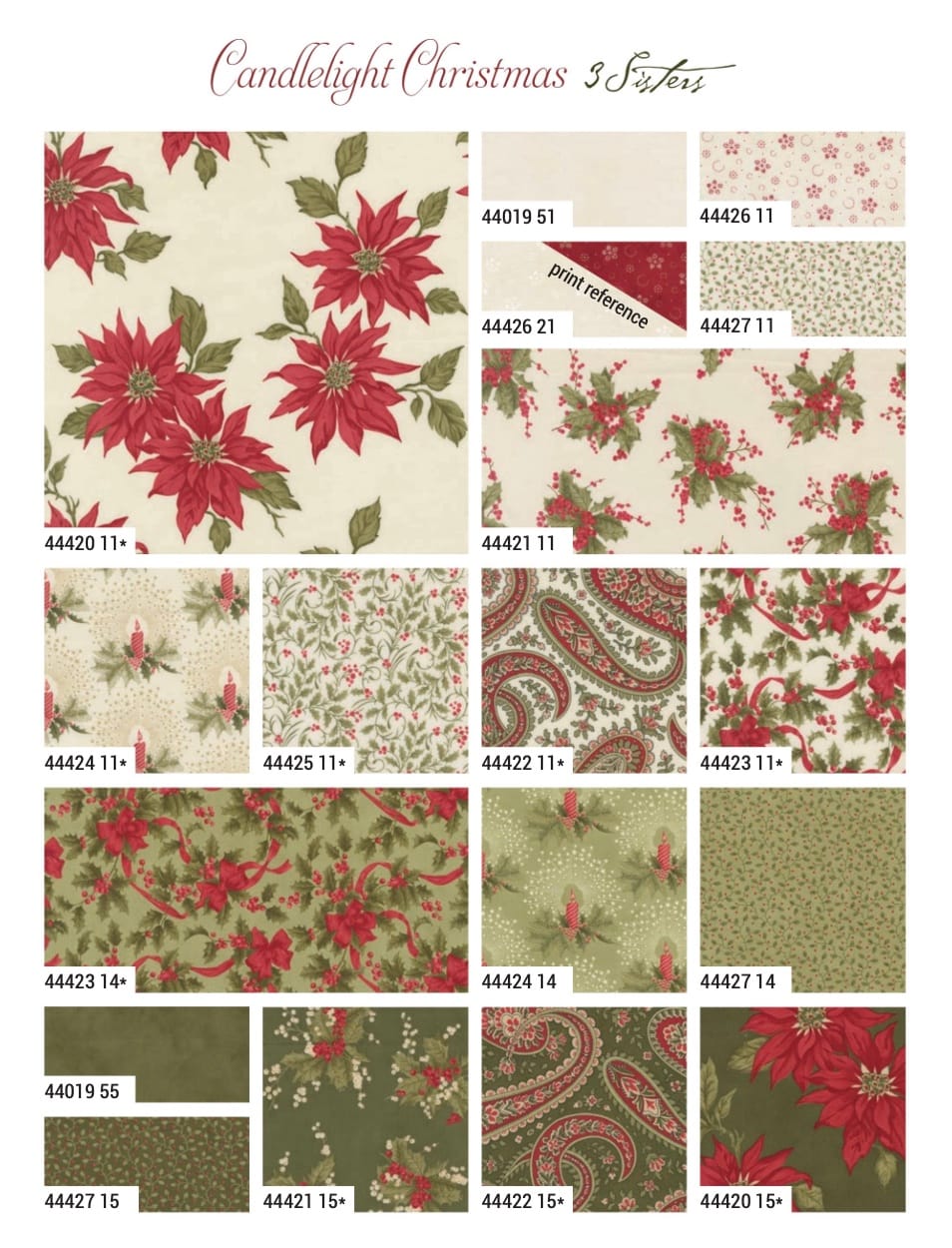 Candlelight Christmas Layer Cake Fabric Precut 10" Stacker - Image 3