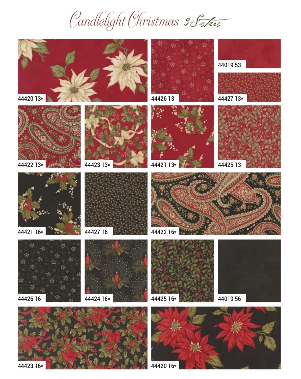 Candlelight Christmas fabric card 2