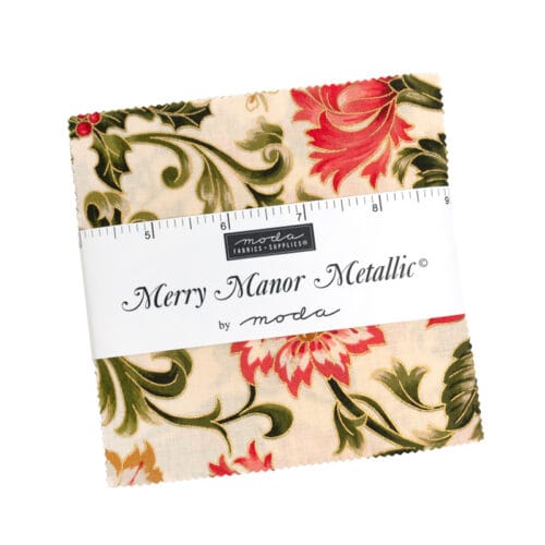 Merry Manor Metallic charm pack