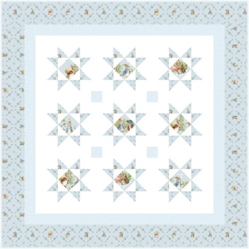 baby boy quilt kit Starlit Dreams