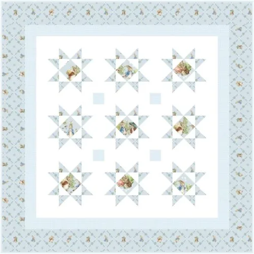 baby boy quilt kit Starlit Dreams