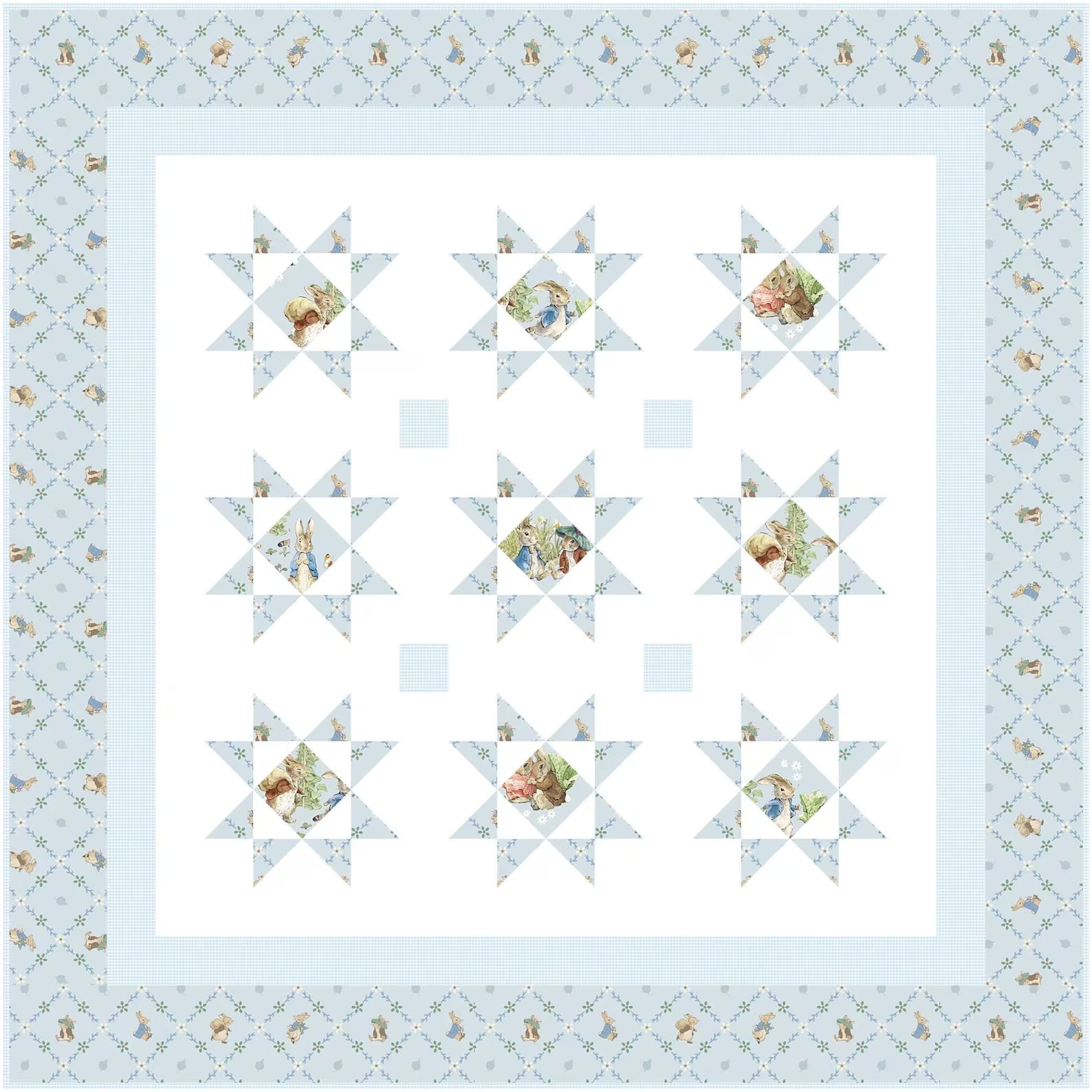 baby boy quilt kit Starlit Dreams