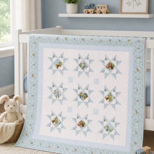 baby quilt kit Starlit Dreams quilt for baby