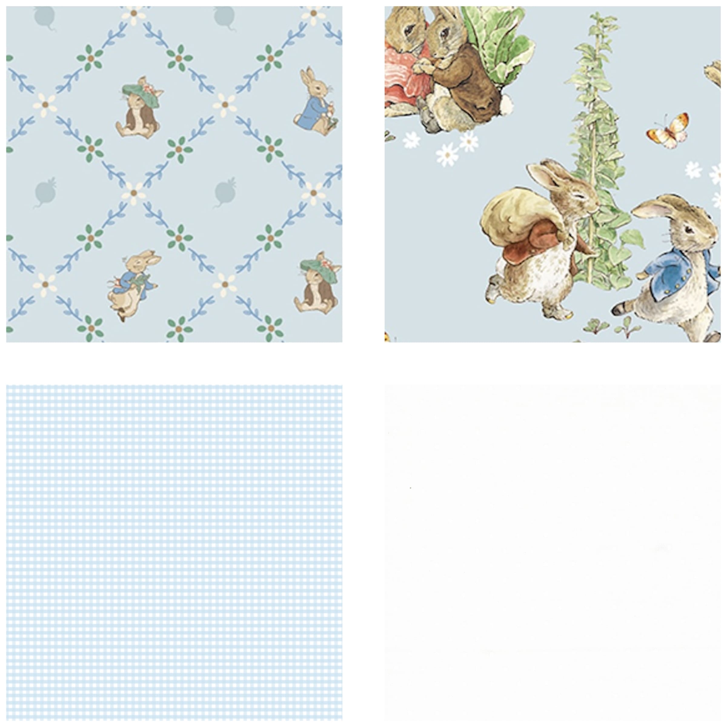 baby quilt kit in Peter Rabbit fabrics