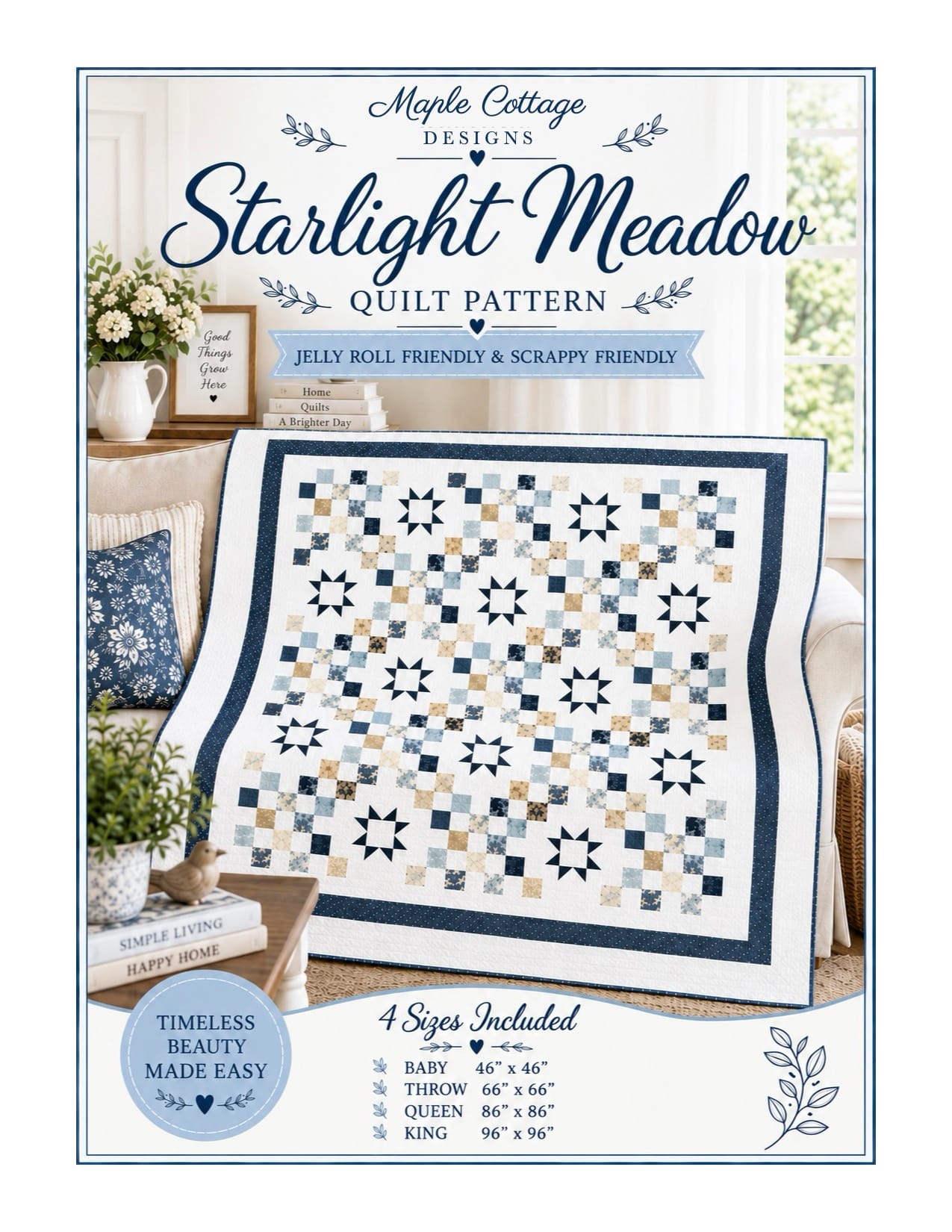 Starlight Meadow quilt pattern cover