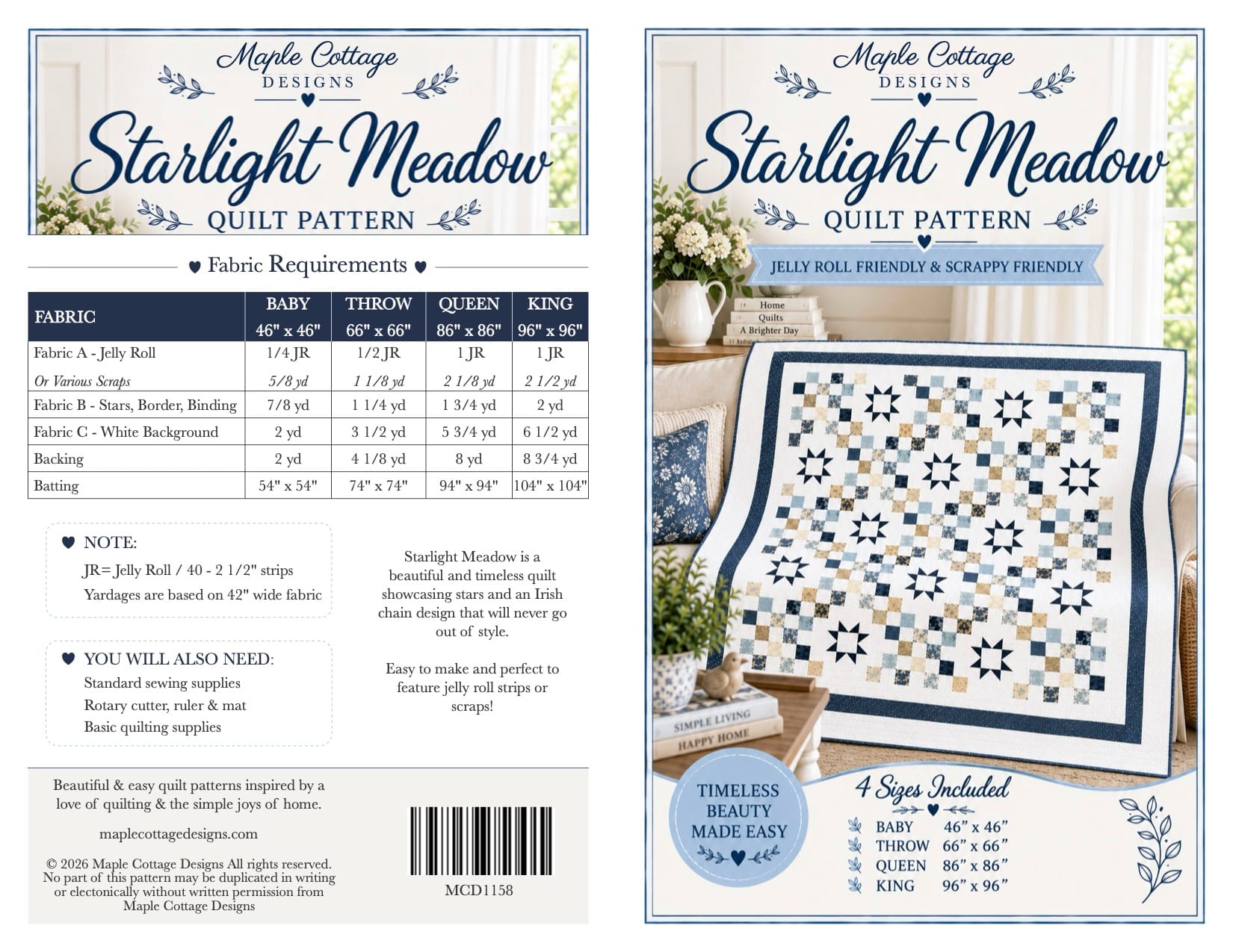 Starlight Meadow Quilt Pattern - Image 5