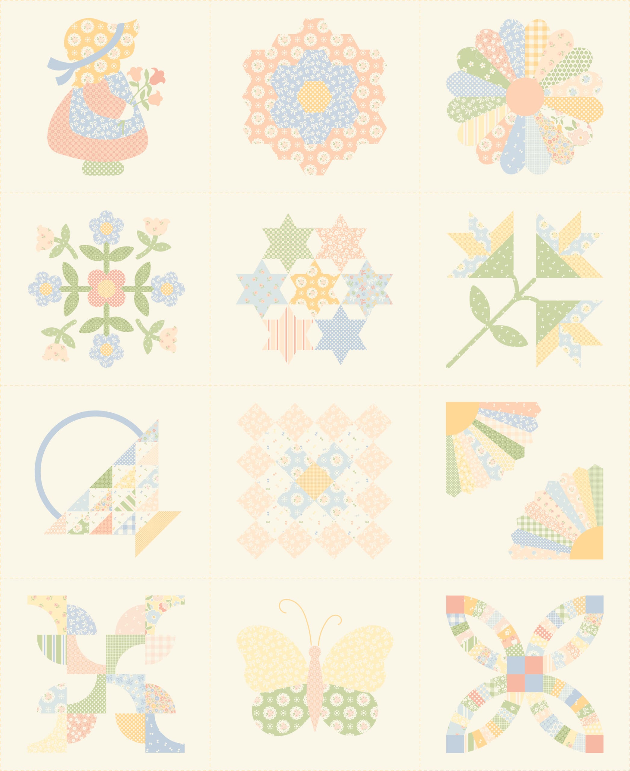 Handmade Sweetness fabric panel