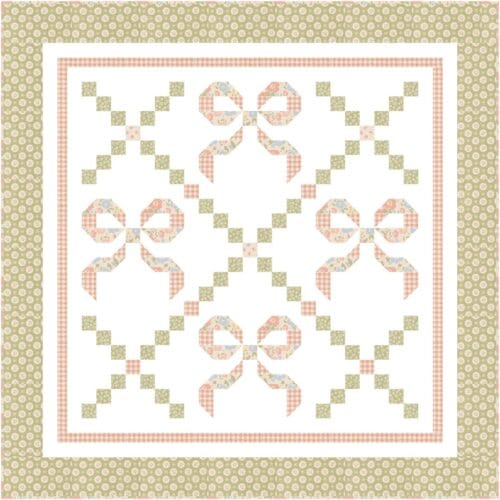 Buttons and Bows quilt kit crib size