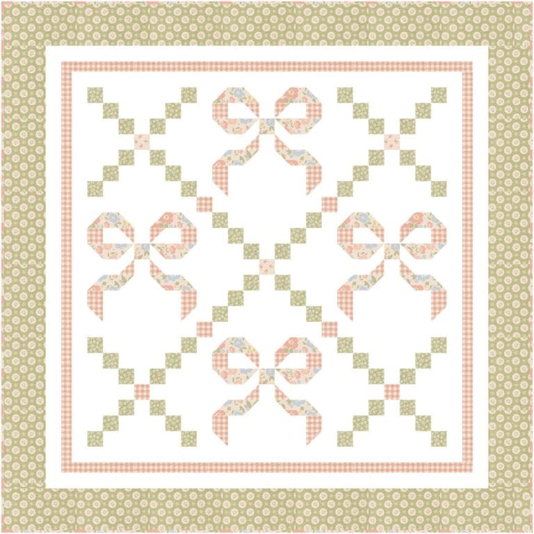 Buttons and Bows quilt kit crib size