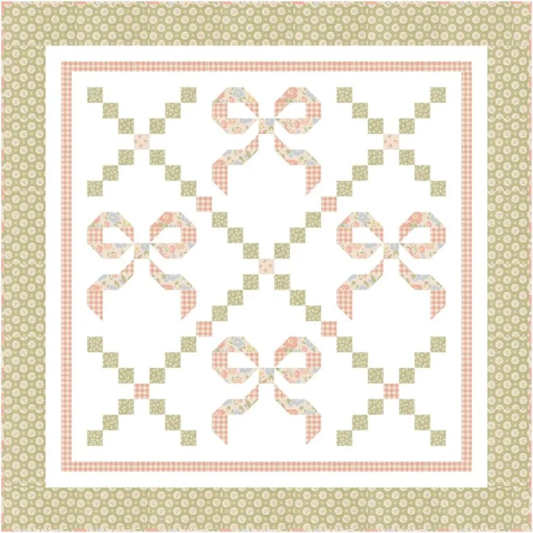 Buttons and Bows quilt kit crib size