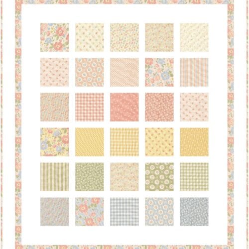 Charmingly Baby Quilt Kit in Handmade Sweetness Fabrics