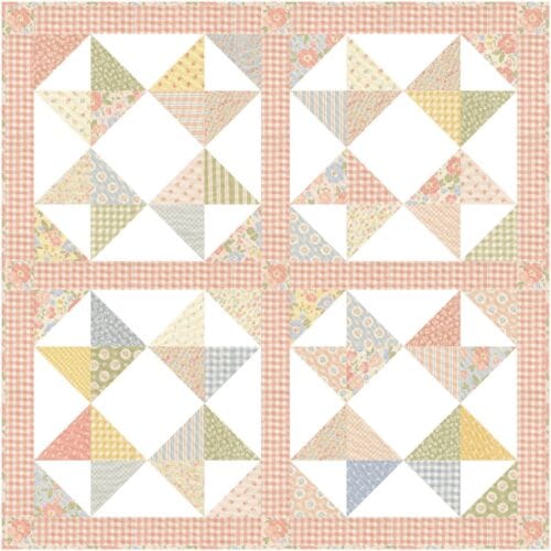 Garden Stars baby quilt kit