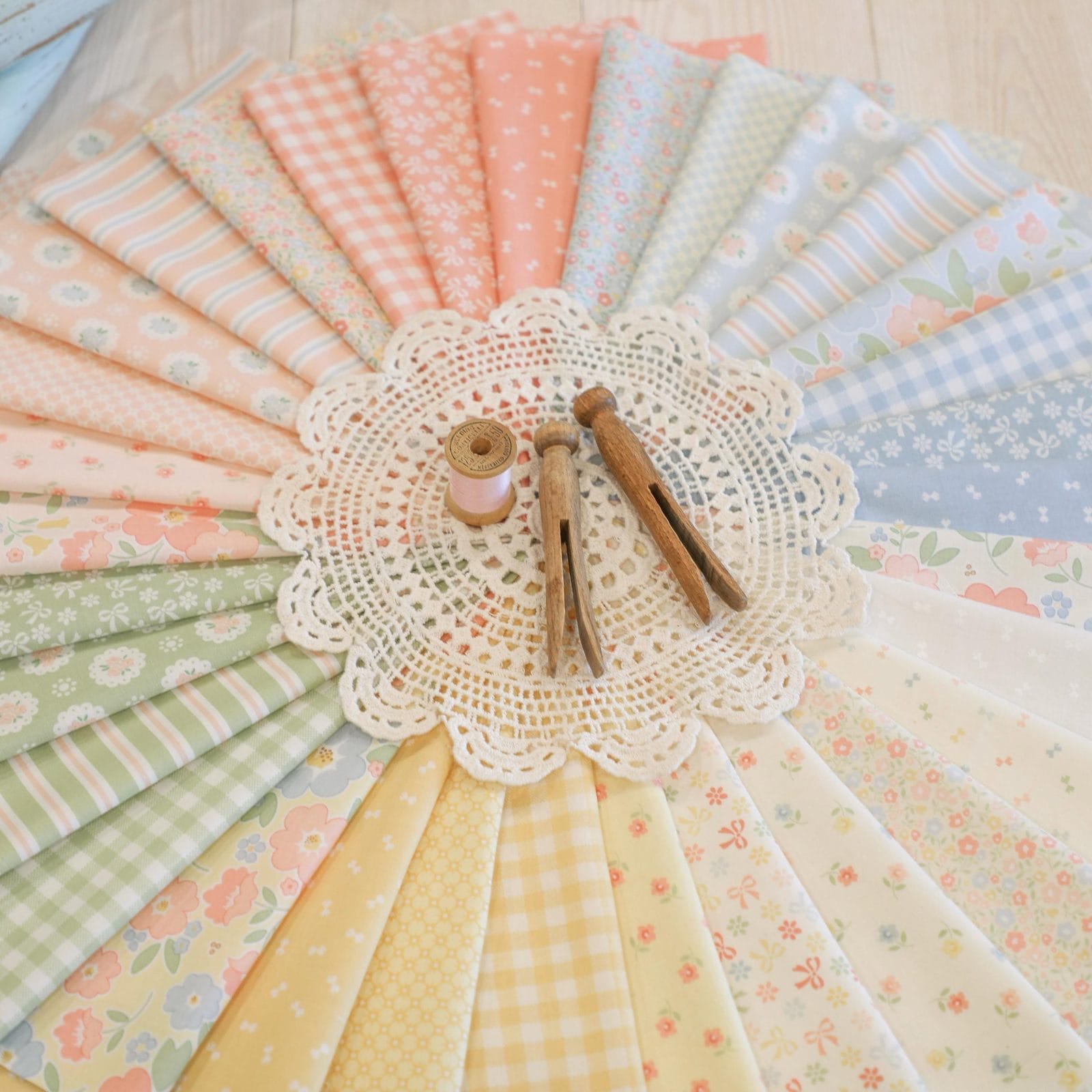 Charmingly Baby Quilt Kit with Handmade Sweetness Fabrics - Image 3