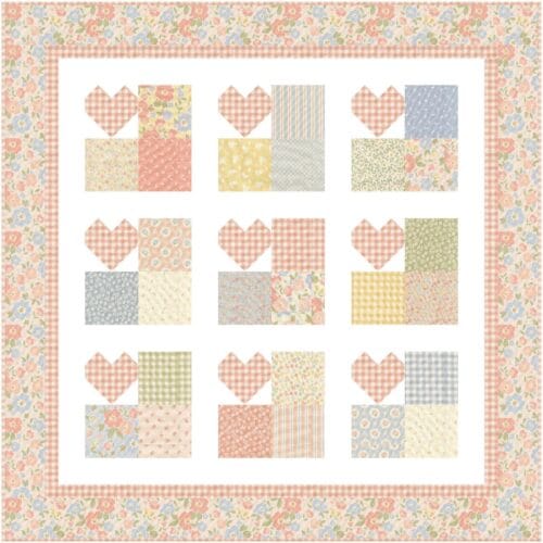 Love Grows Here Baby Quilt Kit in Handmade Sweetness Fabrics