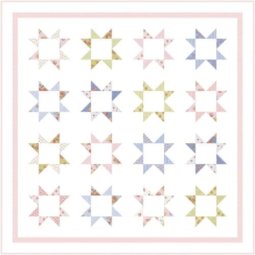 Sugarcoated Stars Baby Quilt Kit Crib Size