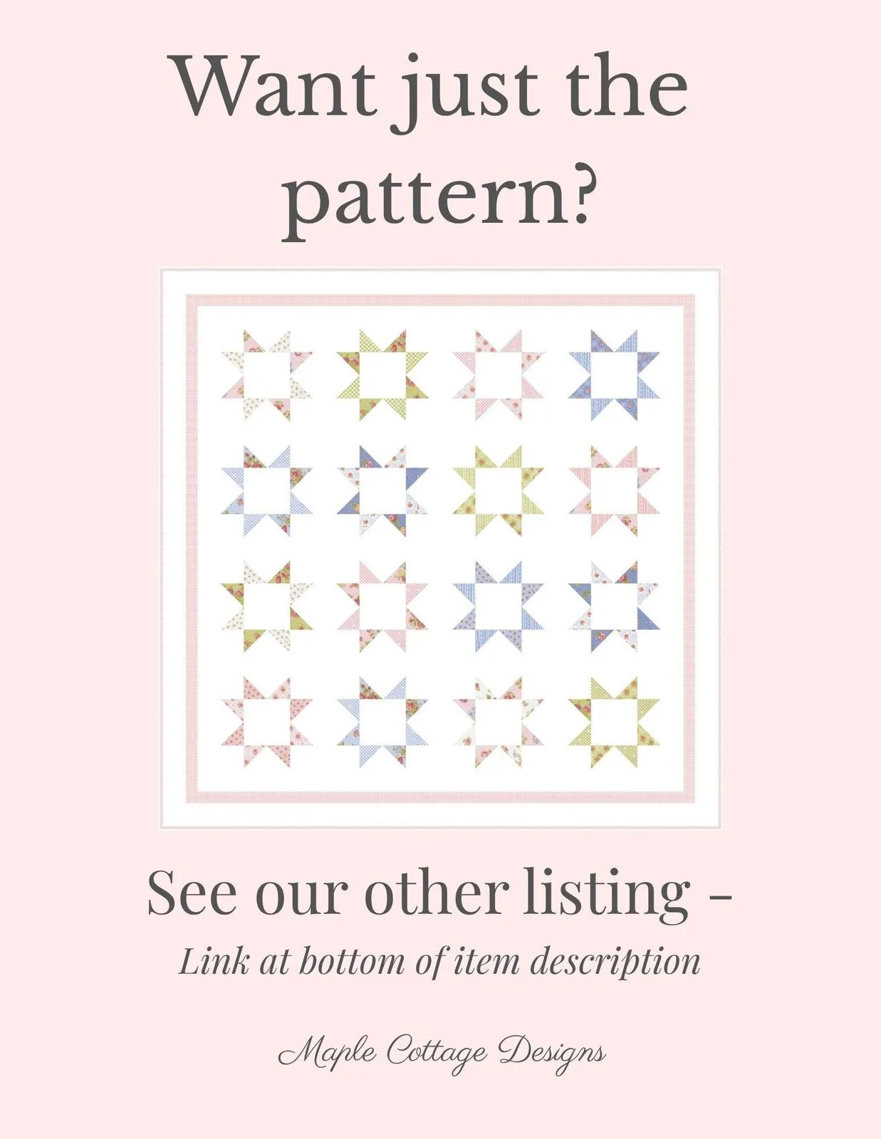 Sugarcoated Stars Baby Quilt Kit Crib Size - Image 8