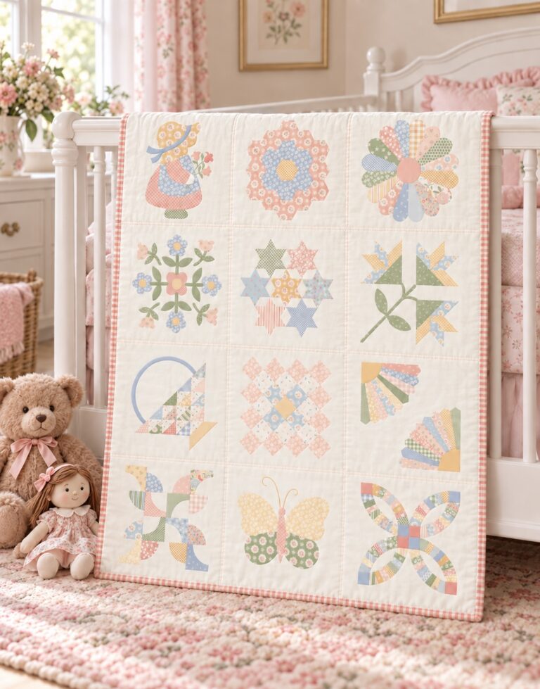 baby girl quilt kit